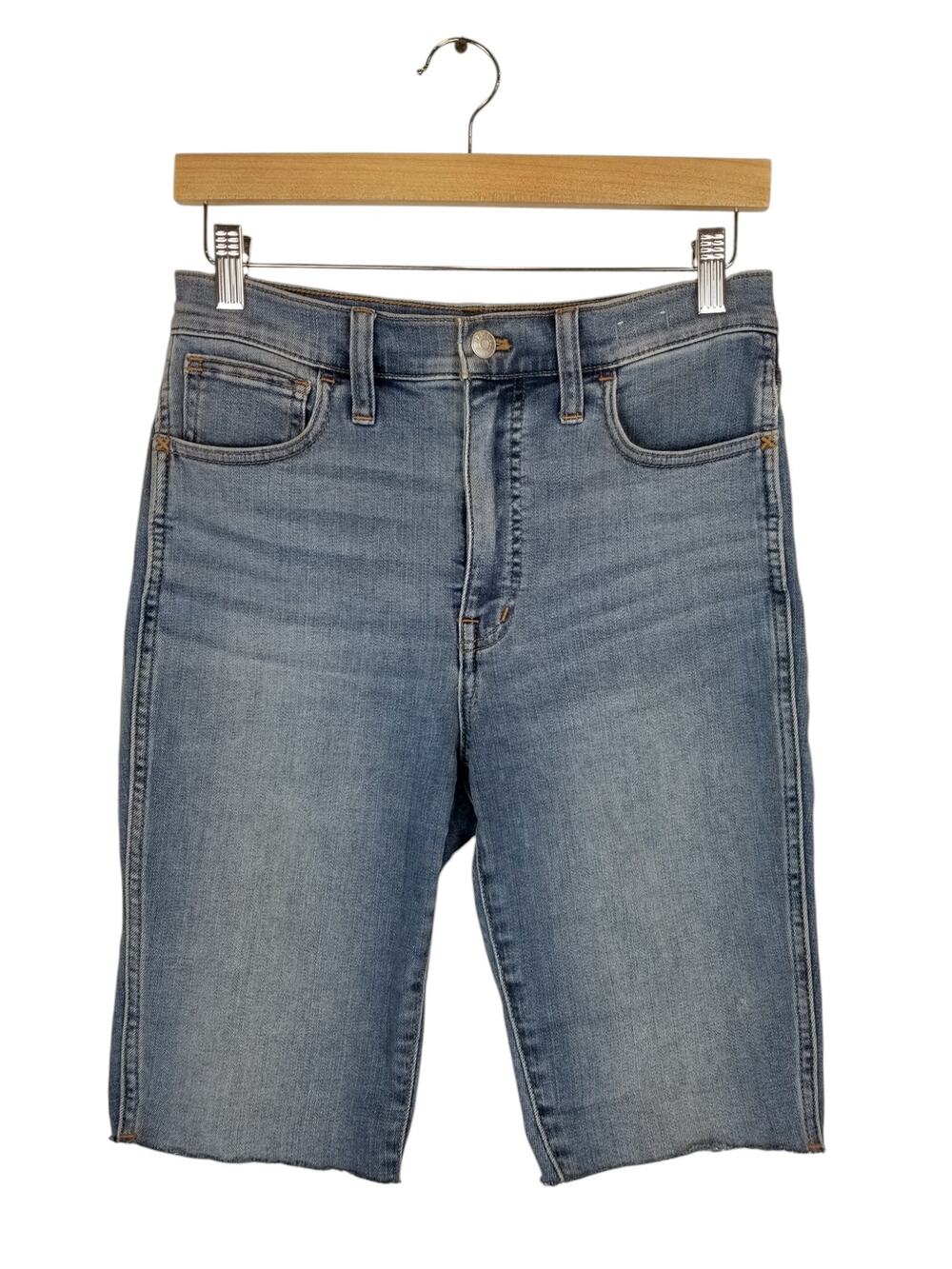 Madewell Roadtripper Bike Shorts Denim Jean Cut Off Bermuda Women's Size 27